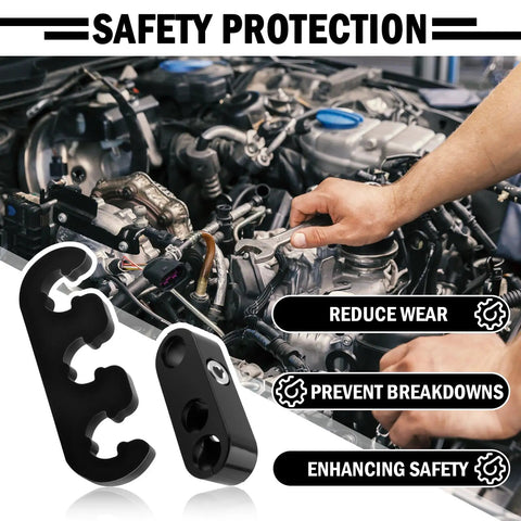 Mechanic using 12 Piece Spark Plug Wire Separator Kit With Wrench Universal 7 To 8mm Wire Holder For Cars And Trucks Tangle Free