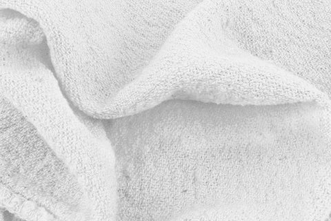 Close-up of Pack Of 150 Cotton Shop Towels 12 By 14 Inches Absorbent Multipurpose Cleaning Rags For Auto Shops Garages And Home Use