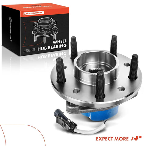 Front Wheel Bearing And Hub Assembly With ABS For 5 Lug Vehicles Compatible With Chevy Malibu 1997 To 2003 Alero 1999 To 2004