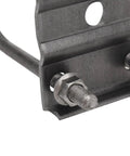 Trailer U Bolt Kit For 5200 To 7000 Lbs Leaf Spring Trailers, 3 Inch Round Axle U Bolts, 7 Inch Long, One Half Inch Diameter, With Tie Plates, Fits One And Three Quarter Inch Or Two Inch Leaf Springs, Heavy Duty Rolled Steel close-up with nuts and washer