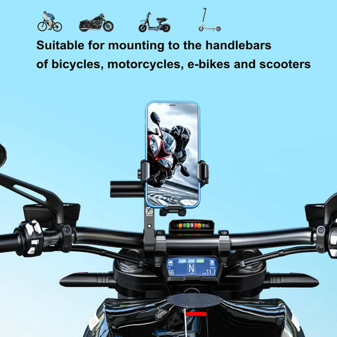Handlebar Extender Extensions With 4 Inch Cross Bar For Bike And Motorcycle Mounting Of Phone Holder GPS Navigation Action Camera