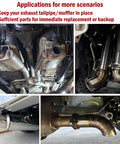 Universal Muffler Hanger Kit 16 Piece With 10mm Weld On Rods Zinc Coated Mild Steel And Rubber Insulators on exhaust pipes