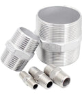 Stainless Steel One And One Quarter Inch Male Threaded Hex Nipple SS304 Pipe Fitting For Brew Kit And Home Piping System Connector Coupler Adapter
