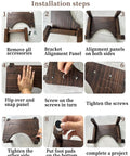 Installation steps for assembling the 7 Inch Squatting Toilet Stool For Adults With Foot Pad And Anti Slip Design Built For Comfort And Safety.
