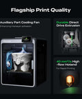 Dope Multicolor 3D Printer K2 Combo A with Four CFS Modules, showcasing AI camera and direct drive extruder in action