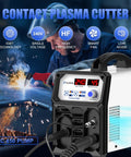 240V Plasma Cutter With Built In Air Compressor And High Frequency Inverter 45A Digital Cutting Machine in action