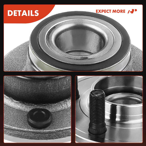 Two Front Wheel Bearing And Hub Assembly Set Direct Fit For Dodge Challenger Charger Magnum And Chrysler 300 2005 Through 2014 RWD Vehicles