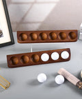 Two Pack Golf Ball Display Case Wall Mount For Twelve Standard Golf Balls Dope Wooden Memorabilia Display on table top