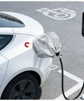 Rock Solid EV Charger Cover With Hella Tough Waterproof Oxford Fabric And Secure Magnetic Strip for EV charging connector.