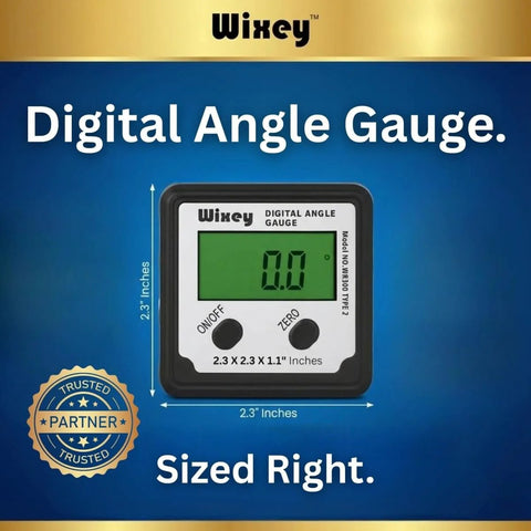 Digital Angle Gauge And Finder For Table Saw And Miter Saw With Magnetic Backlight Ultra Precise 0.1 Degree Resolution