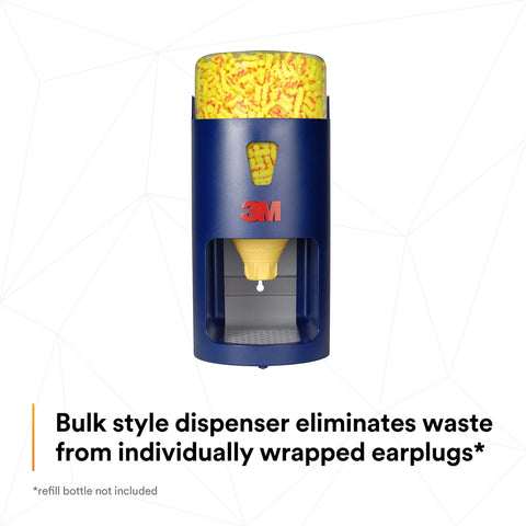 One Touch Pro Earplug Dispenser For Grab And Go Easy One Hand Drop In A Clean Durable Blue Unit Designed For Hearing Conservation
