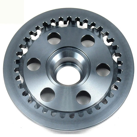 Bulletproof Black Dry Clutch Pressure Plate With Teeth Built Tough For Six Speed Ducati Engines Fits Monster MH900E Multistrada St Series Superbike