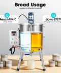 30L Heating Mixing Filling Machine for paste, cream, lipstick, wax and candle gels, stainless steel tank, copper motor, dual heating tubes
