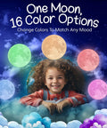 3D Moon Night Light For Kids Bedroom With Color Changing LED Globe Night Light Touch And Remote Control Dimmable Brightness Timer