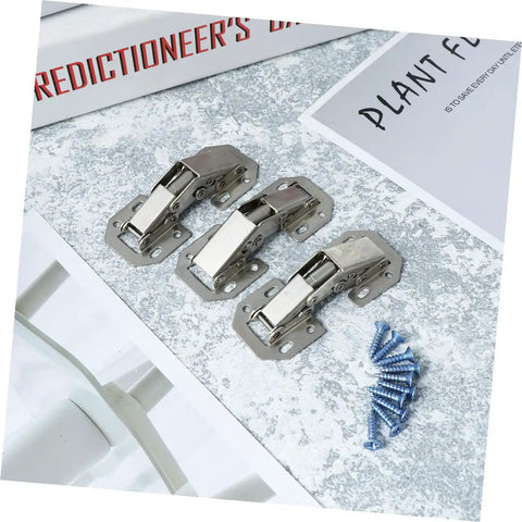 Thick Hydraulic Concealed Steel Cabinet Hinges With Screws For Kitchen Cabinets, Half Overlay, Easy Install