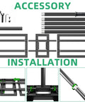 35 Inch Wide Lawn Leveling Rake With 6.5 Ft Long Handle parts and installation instructions, shown with steel components and handle