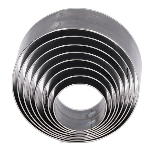 8 Piece Precision Alloy Steel Leather Punch Tool Set With Round Dies 25mm To 60mm And Pointed Tips For DIY Crafters