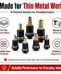 Heavy Duty Carbon Steel Rivet Nut Tool Kit With M3 To M12 Mandrels And 60 Nuts Perfect For Auto Repair, Construction Jobs, And DIY Home Projects You Can Totally Count On. Carbon steel rivet nut tool kit for thin sheet metal, M3-M12 mandrels