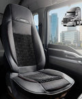 Beaded Cooling Seat Cover For Semi Trucks With Back Support And Anti Sweat Comfort Cushion in truck cabin interior