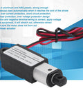 12V Mini Linear Actuator With 10mm Stroke, Aluminum Housing, compact electric actuator with easy polarity wiring and label