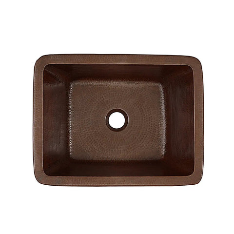 12 Inch Hand Hammered Solid Copper Bathroom Sink Undermount Or Drop In Aged Copper Finish 18 Gauge Build Dual Flex Rim