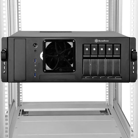 No-Fuss Tool-Less Ball Bearing Sliding Rail Kit For Rackmount Chassis, Fits RM44 3U to 4U with 23.5 to 36.5 inch support, easy install
