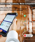 Person holding a Pistol Grip Android Barcode Scanner For Warehouse Use Rugged Workhorse All Day Battery 4420mAh And 5200mAh