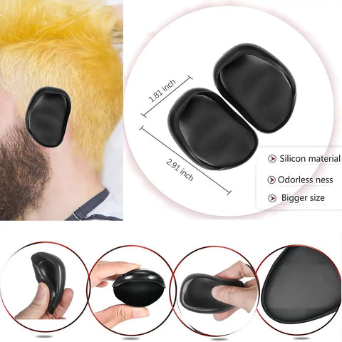 18 Piece At Home Hair Dye Kit With Bowl Brush Agitator Dye Comb Clips Caps Gloves Earmuffs And Storage Bag ear muffs