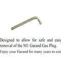 Top Shelf M1 Garand Care Kit Featuring Bronze Wrench And Gas Cylinder Screw With Multi Tool Oiler And Brass Chamber Brushes To Keep Your Iron Runnin Smooth Daily gas plug removal tool, bronze, designed for M1 Garand.