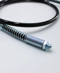 Grease gun hose replacement with steel coil wrap for Milwaukee M18 Fuel grease gun