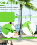 Large 50 Pack Plastic Shipping Tags With Metal Insert Lock 4x3.2 Inch Waterproof Blank Cargo Labels For Heavy Duty Logistics And Asset Tracking double lock design for secure tagging with green plastic tags