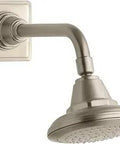 Pinstripe Single Function Showerhead in Vibrant Brushed Bronze, 5.5 Inch Spray Face With 72 Nozzles for Full Coverage, MasterClean Sprayface