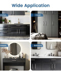 Wide application of 20 Pack Brushed Nickel Dresser Cabinet Pulls in kitchen, closet, dresser, and bathroom settings.