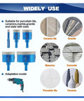 11 Pc Diamond Core Hole Saw Set 6 To 65mm For Tile Marble And Granite Drilling With Balanced Rotation Compact Kit Professional Grade Tools, for ceramic tile and concrete