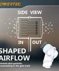 Side view illustration and clear connector of 2-1/2 Inch Dust Collection Fittings Kit With Clear Connectors, Blast Gates And Stainless Steel Hose Clamps For Building A Three Machine Dust System In Your Shop.