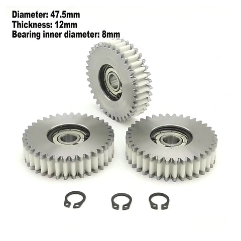 36 Tooth Steel And Nylon Planetary Gear Replacement Part 47.5X12mm for high torque ebike motors with circlips