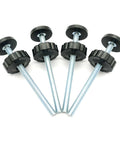 4 Pack 8mm Baby Gate Threaded Spindle Rods Replacement Hardware Kit For Pets And Dogs Pressure Mounted Safety Gates
