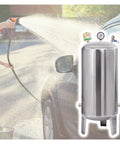 Heavy Duty 300L Stainless Steel Automatic Pressure Tank Kit For Well Pumps delivering consistent high pressure flow during car washing.
