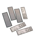 Backplate Filter Cover For PC Case Rear Panel 5.8 By 17 CM 2.28 By 6.69 IN IO Shield shown in mesh design, ideal for gaming rigs.