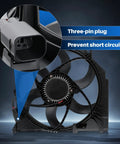 Zero Sweat Direct Swap Slick Heavy Duty Electric Radiator Cooling Fan Replacement For BMW X3 E83 shows three-pin plug for easy installation.