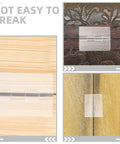 Three 10 Pieces Self Adhesive Clear Acrylic Board Hinges for Cabinets on different textures showing durability and flexibility.