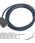 Infrared Through Beam Sensor 12-24V Long Cable Photoelectric Switch For Garage Doors And Car Entry Low Power IR Sensor