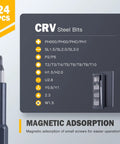 Pro Grade All In One 25in1 Precision Screwdriver Set With Magnetic Mini Repair Kit, 24 Bearing Steel Bits and magnetic adsorption