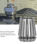 Heavy Duty Spring Collet Chuck 21mm Perfect For CNC Router Engraving Machine Milling Lathe Tools With Stable Clamping And High Impact Toughness in use on CNC machine.
