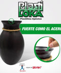 Black ceramic vase repaired with Versatile Epoxy Putty For Repairs And Modeling 40 g Durable Plastic Like Stuff You Can Knead