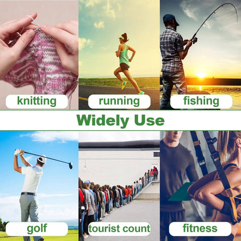 Super Comfy Electronic Finger Tally Counter With Quick Digital Clicker Ring Designed For Hassle Free Fit And Big Time Precision Tracking Making Tally Work Totally A Breeze To Handle Pack Of Ten Pieces for knitting, running, fishing, and more.