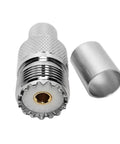 50 Ohm UHF PL259 SO239 Female Crimp Mount Coax Connector Kit For LMR400 RG8 RG213 RG214 Cables Walkie Talkie Radio Setup 4G 5G Antennas Drone Remote Control Brass Body With PTFE Insulator