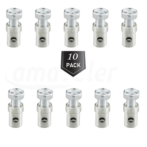 Universal Clutch Brake Throttle Cable Ends And Stops One Eighth Inch Cable Clamps Lock Repair Kit For Motorcycle Scooter 10 Pack displayed in rows