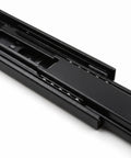 Premium Two Set Side Mount Drawer Slide Rails Six Inch full extension ball bearing runners close-up showing smooth glide action.