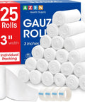 Gauze Roll Bandage Pack 3 Inch By 4.1 Yards Soft Nonstick Breathable Wound Wrap For First Aid And Medical Use box and rolls